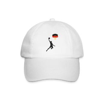 Basketball Win Germany - Baseball Cap - white/white - Front