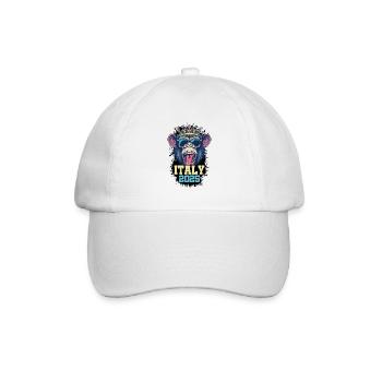 Italien 2025 Affe - Baseballkappe - Weiß/Weiß - Vorne