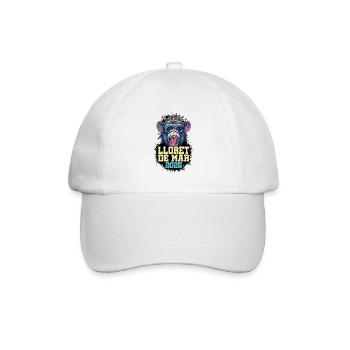 Lloret De Mar 2025 Affe - Baseballkappe - Weiß/Weiß - Vorne