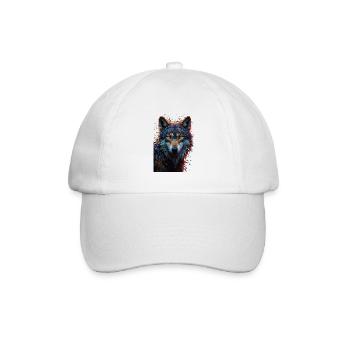 Wolf - Baseball Cap - white/white - Front