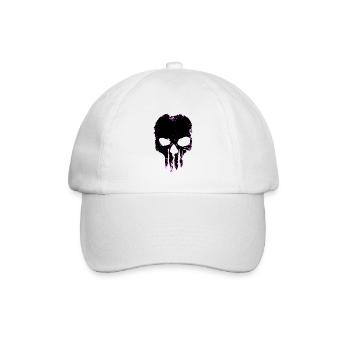 Cadeau cool d'horreur de crâne - Casquette classique - blanc/blanc - Devant