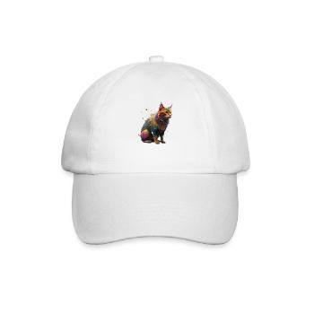 Cat love - Baseball Cap - white/white - Front