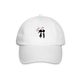 Cadeau de mariage Mariage Just Married Love - Casquette classique - blanc/blanc - Devant