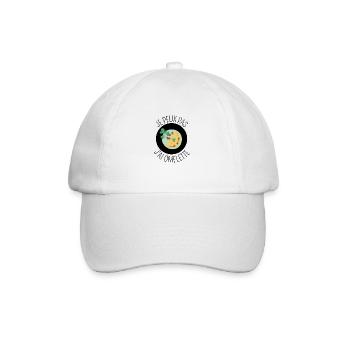 je peux pas j'ai omelette oeuf cuisine plat repas - Casquette classique - blanc/blanc - Devant