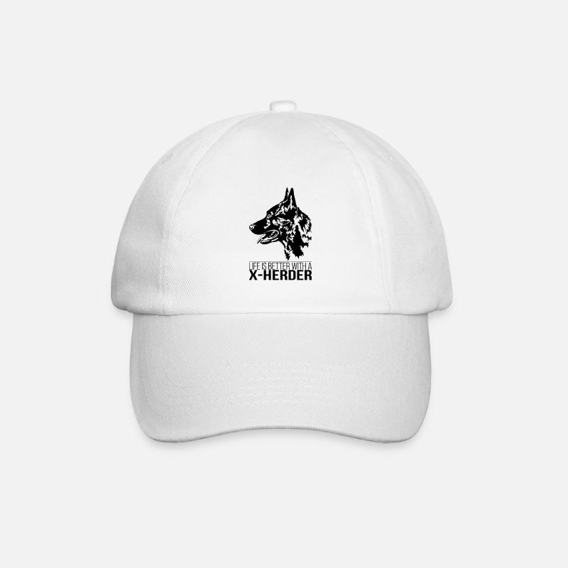X-HERDER life is better Hollandse Herder Wilsigns - Casquette classique - blanc/blanc