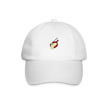 cheese fondue - Baseball Cap - white/white - Front