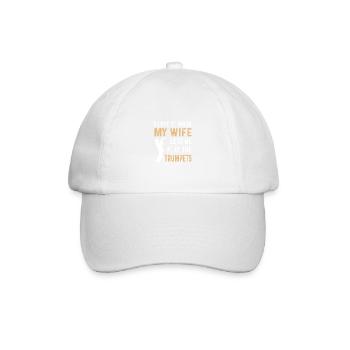 Play the Trumpet Musicians Gift - Baseball Cap - white/white - Front