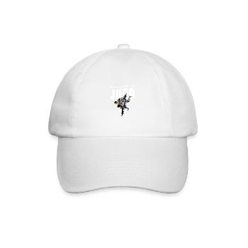 Süchtig nach Judo. Judo-Enthusiast Gift - Baseballkappe - Weiß/Weiß - Vorne