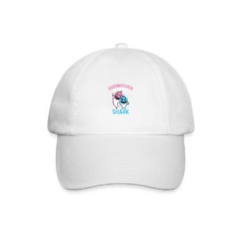 Hai-Mutter Schutzperson Gift - Baseballkappe - Weiß/Weiß - Vorne