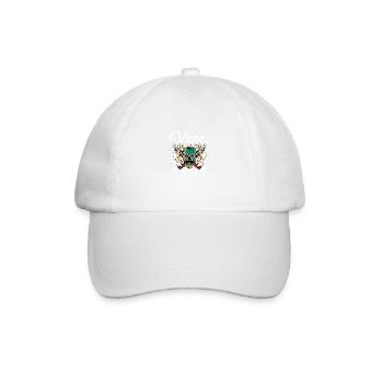 Vape Je peux nicotine cadeau addictif - Casquette classique - blanc/blanc - Devant