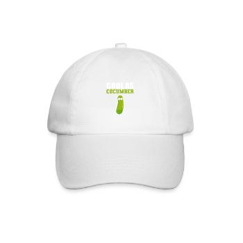 Cool wie Gurke Coole Person Gift - Baseballkappe - Weiß/Weiß - Vorne