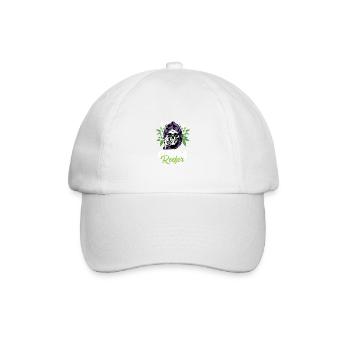 Düsterer Reefer Drogendealer Gift - Baseballkappe - Weiß/Weiß - Vorne