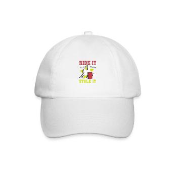 Steel it rider poison - Baseball Cap - white/white - Front