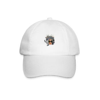Rauchen von Unkraut Kettenraucher Gift - Baseballkappe - Weiß/Weiß - Vorne