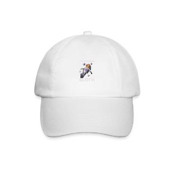 Mein Patronus lustiger Zitat Faultier magischer Fa - Baseballkappe - Weiß/Weiß - Vorne