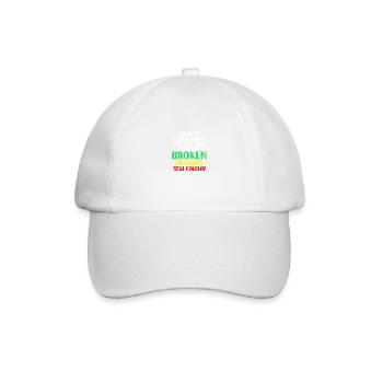 Broken crayons still color graphic bew - Baseball Cap - white/white - Front