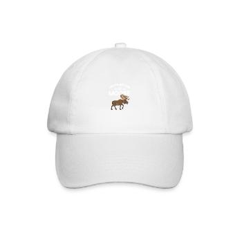 Drôle de conception de wapiti pour hommes Femmes Garçons Tétées - Casquette classique - blanc/blanc - Devant