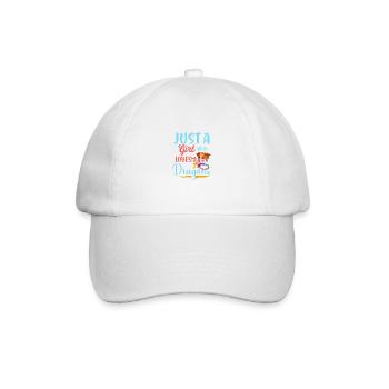 Seulement une fille qui aime les dragons, les dragons sont g - Casquette classique - blanc/blanc - Devant