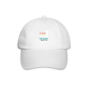Golf Gag Fun Vintage Golf Balls Pun Jok Control - Baseball Cap - white/white - Front