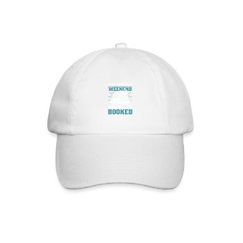 My weekend is fully booked - Baseball Cap - white/white - Front