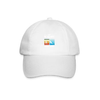 Fly fishing - Ice fishing pension scheme - Baseball Cap - white/white - Front