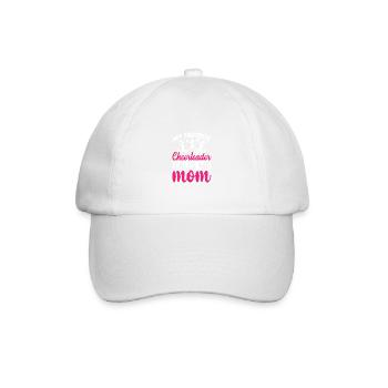 Meine Lieblings -Cheerleaderin nennt mich Mama lus - Baseballkappe - Weiß/Weiß - Vorne