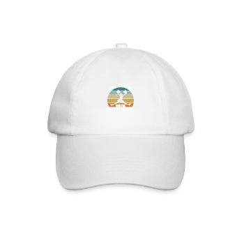 Je suis juste là pour les pom-pom girls - Casquette classique - blanc/blanc - Devant