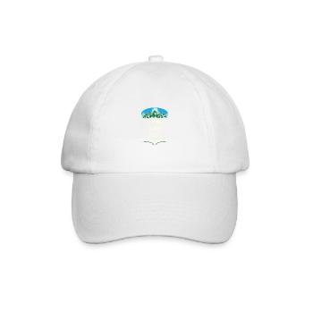 Camp and tell camping friends Camper Buddy - Baseball Cap - white/white - Front