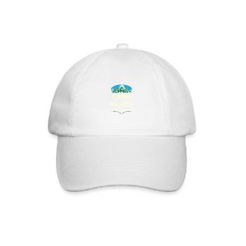 Camp Ready Summer Camping Tropical Camper Trip lus - Baseball Cap - white/white - Front