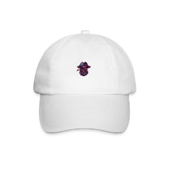 Pirate Skull Captain - Baseball Cap - white/white - Front