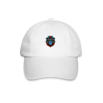 Monkey Portrait Colorful - Baseball Cap - white/white - Front