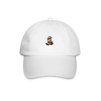 Border Collie Chien Noël Drôle - Casquette classique - blanc/blanc - Devant
