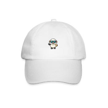 Schaf Ski Bier - Baseballkappe - Weiß/Weiß - Vorne