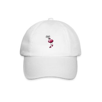 Bratitude Adjusted Flamingo Social Media Trend - Baseball Cap - white/white - Front