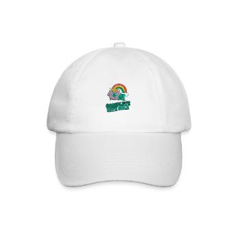 Complet avec de l’or - Inspiré de l’arc-en-ciel et de la fortune - Casquette classique - blanc/blanc - Devant