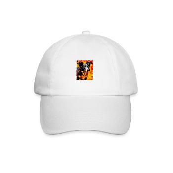 Border Collie Chien Portrait - Casquette classique - blanc/blanc - Devant