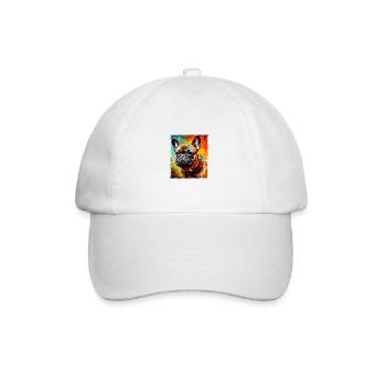 French Bulldog Dog Portrait - Baseball Cap - white/white - Front