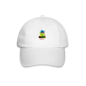 Grèce 2025 Palmiers colorés - Casquette classique - blanc/blanc - Devant