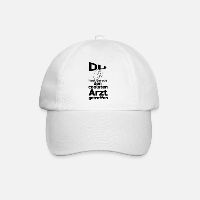 Coolster Arzt Geschenk - Baseballkappe - Weiß/Weiß