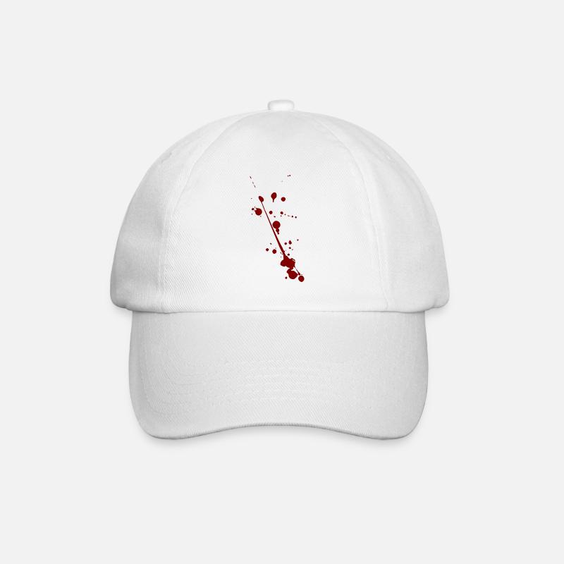 Tâches de sang - Casquette classique - blanc/blanc