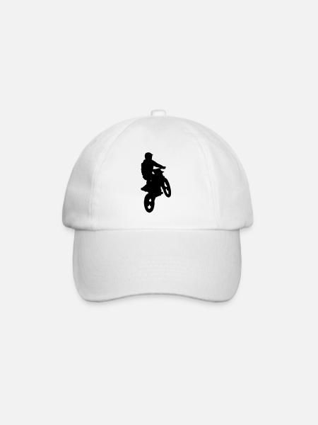 moto cross - Casquette classique - blanc/blanc
