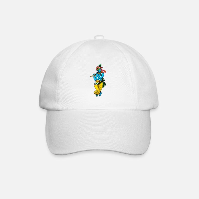 Sri Krishna - Baseballkappe - Weiß/Weiß