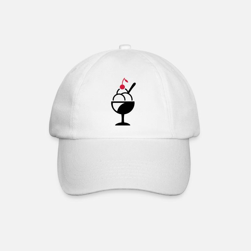 Eisbecher - Baseballkappe - Weiß/Weiß