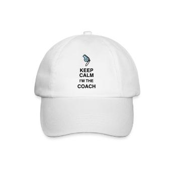 Coach Coaching Trainer Sport Entraineur Team - Baseball Cap - white/white - Front
