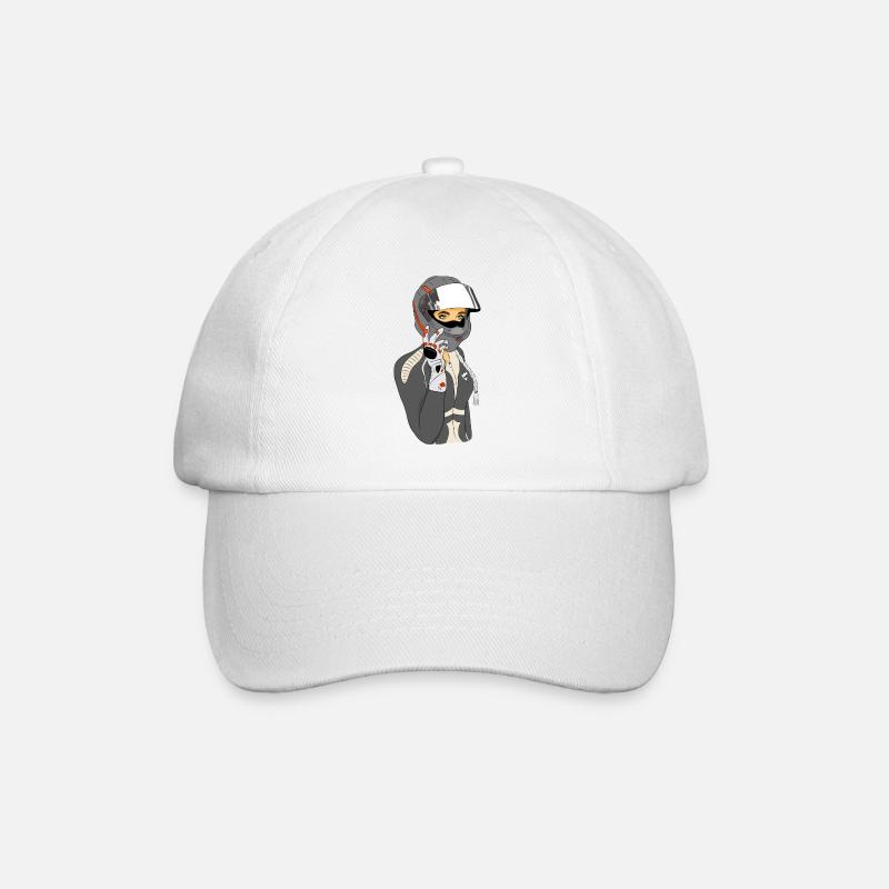 Motarde - Casquette classique - blanc/blanc