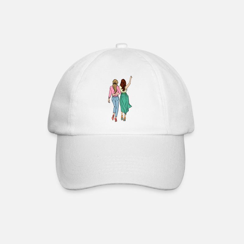 Meilleures amies - Casquette classique - blanc/blanc