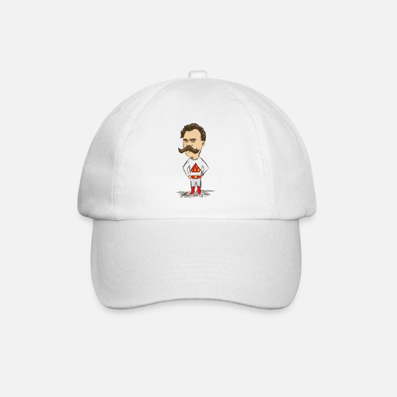 Nietzsche - Baseballkappe - Weiß/Weiß