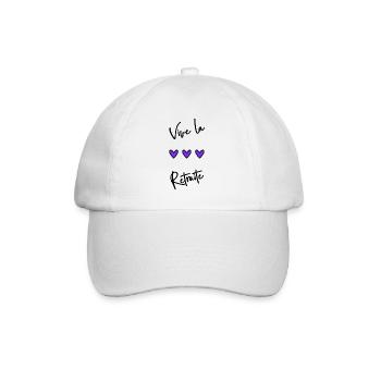 RETRAITE. BONNE RETRAITE. JOYEUSE RETRAITE - Casquette classique - blanc/blanc - Devant
