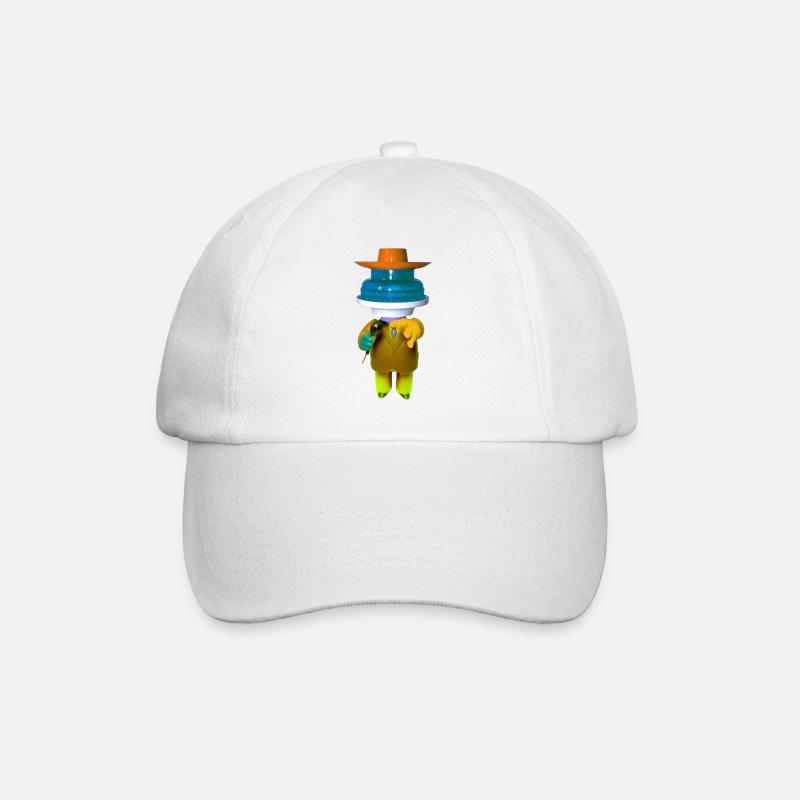 70' Disco Mann - Baseballkappe - Weiß/Weiß
