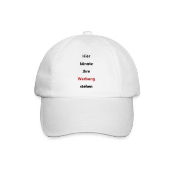 Werbung - Baseballkappe - Weiß/Weiß - Vorne